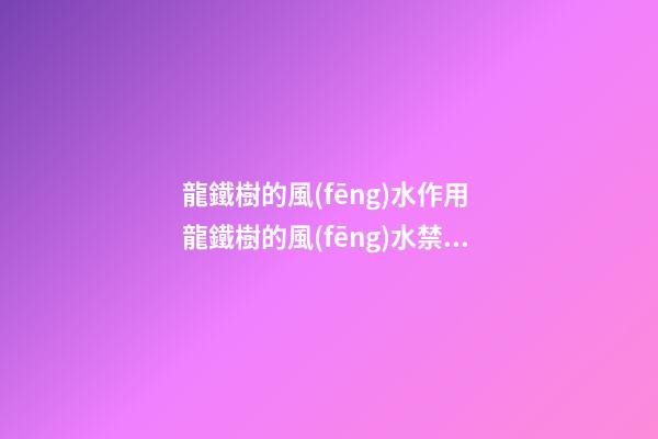 龍鐵樹的風(fēng)水作用 龍鐵樹的風(fēng)水禁忌